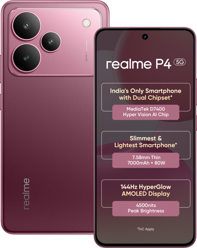 realme P4 5G (Forge Red, 128 GB)(6 GB RAM)