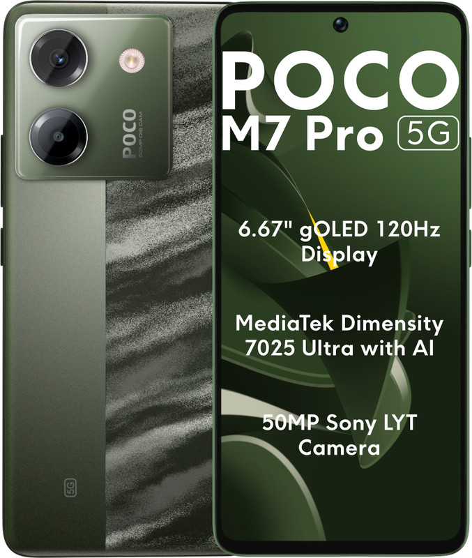 POCO M7 Pro 5G (Olive Twilight, 256 GB)(8 GB RAM)