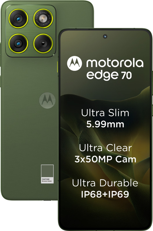 MOTOROLA Edge 70 (PANTONE Bronze Green, 256 GB)(8 GB RAM)
