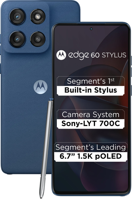 MOTOROLA Edge 60 Stylus (PANTONE Gibraltar Sea, 256 GB)(8 GB RAM)