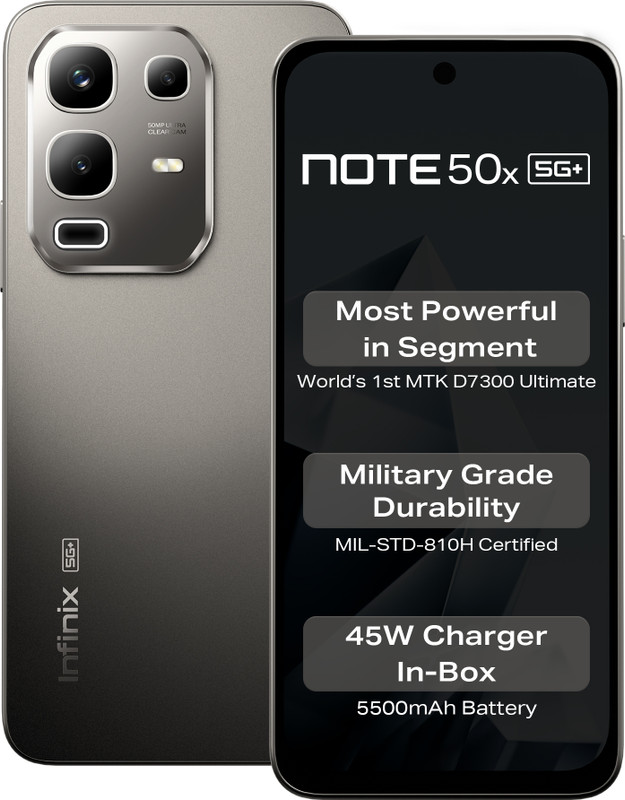 Infinix Note 50x 5G+ (Titanium Grey, 128 GB) (6 GB RAM)