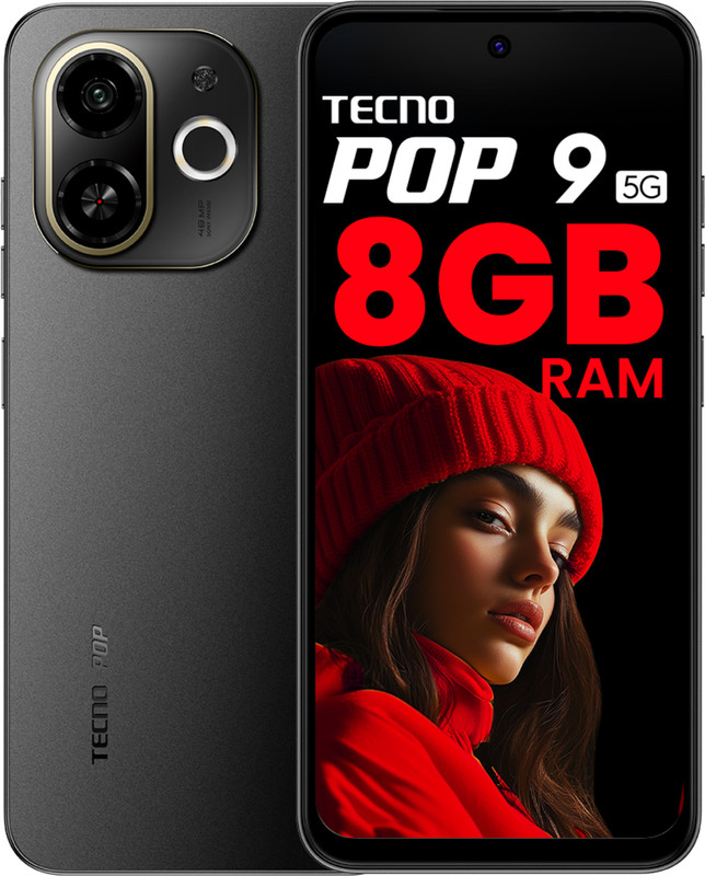 Tecno Pop 9 5G (Midnight Shadow, 64 GB)(4 GB RAM)