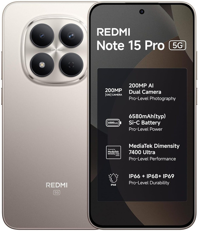 REDMI Note 15 Pro 5G (Silver Ash, 128 GB)(8 GB RAM)