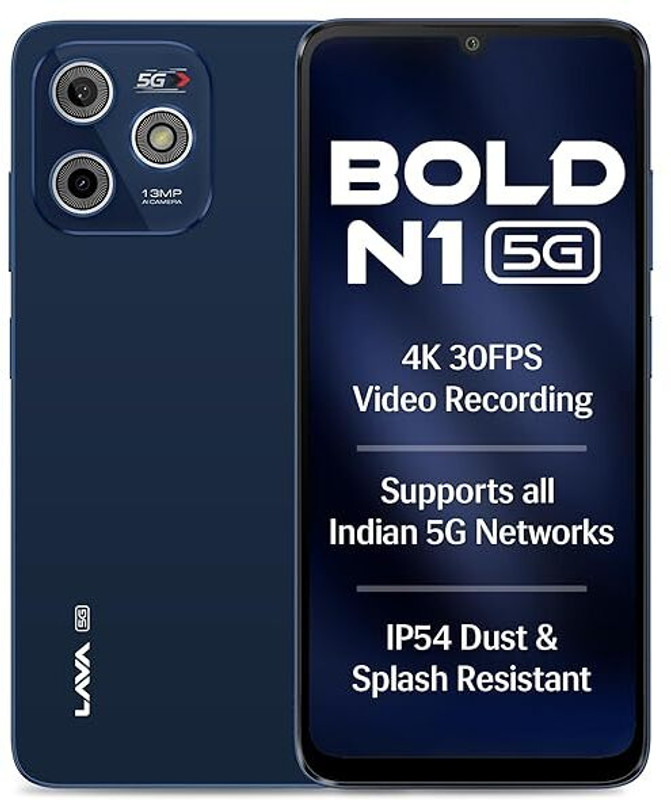 LAVA Bold N1 5G (Royal Blue, 64 GB)(4 GB RAM)