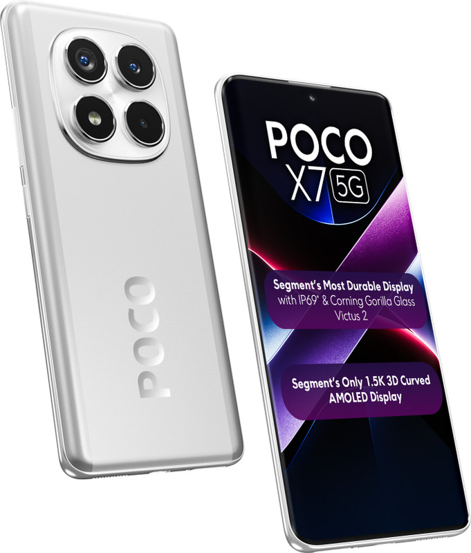POCO X7 5G (Cosmic Silver, 128 GB)(8 GB RAM)