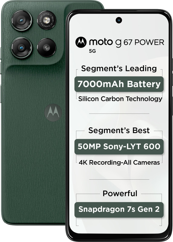 MOTOROLA g67 5G 128GB 8GB RAM Cilantro Green