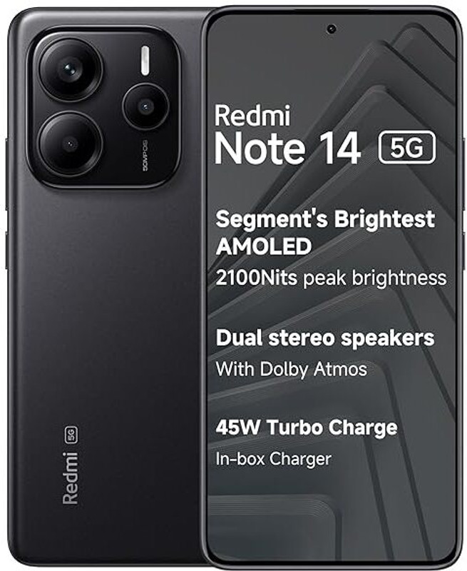 REDMI Note 14 5G (Titan Black, 256 GB)(8 GB RAM)