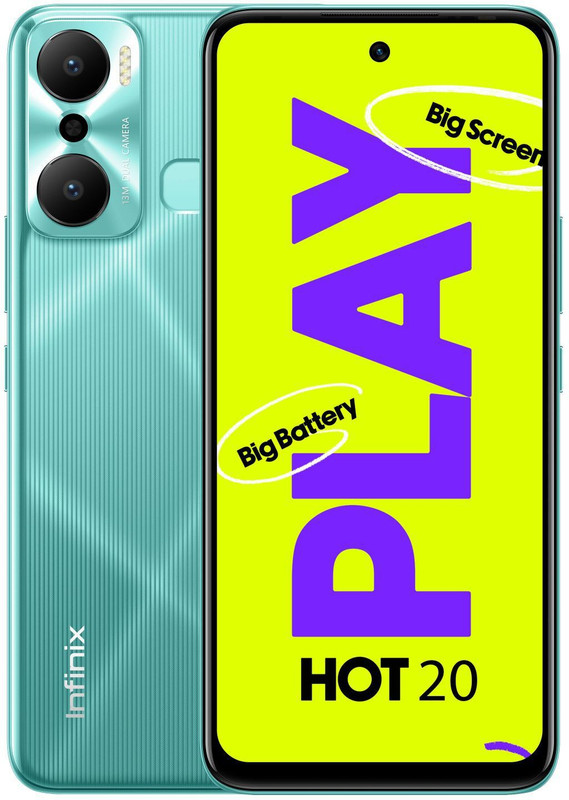 Infinix HOT 20 Play (Aurora Green, 64 GB)(4 GB RAM)