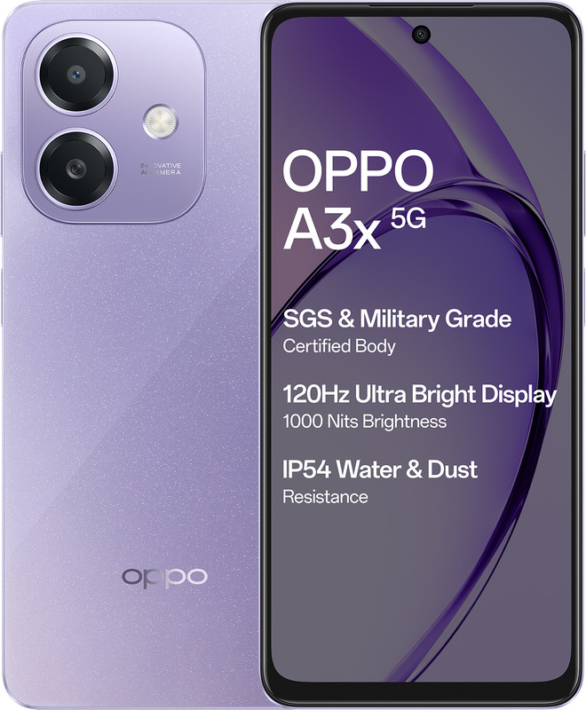 OPPO A3x 5G (Starry Purple, 64 GB)(4 GB RAM)