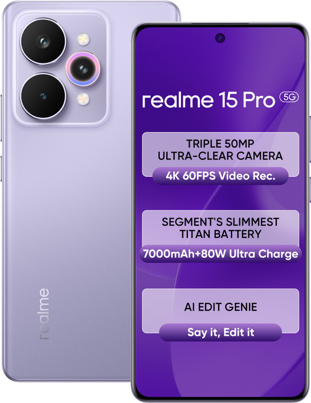 realme 15 Pro 5G (Silk Purple, 256 GB)(8 GB RAM)