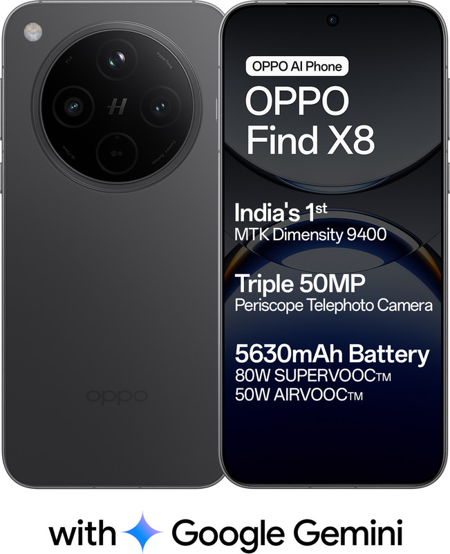 OPPO Find X8 5G (Space Black, 256 GB)(12 GB RAM)