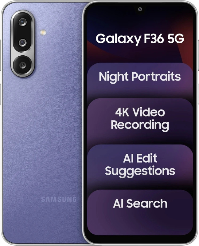 Samsung Galaxy F36 5G (Luxe Violet, 128 GB)(8 GB RAM)