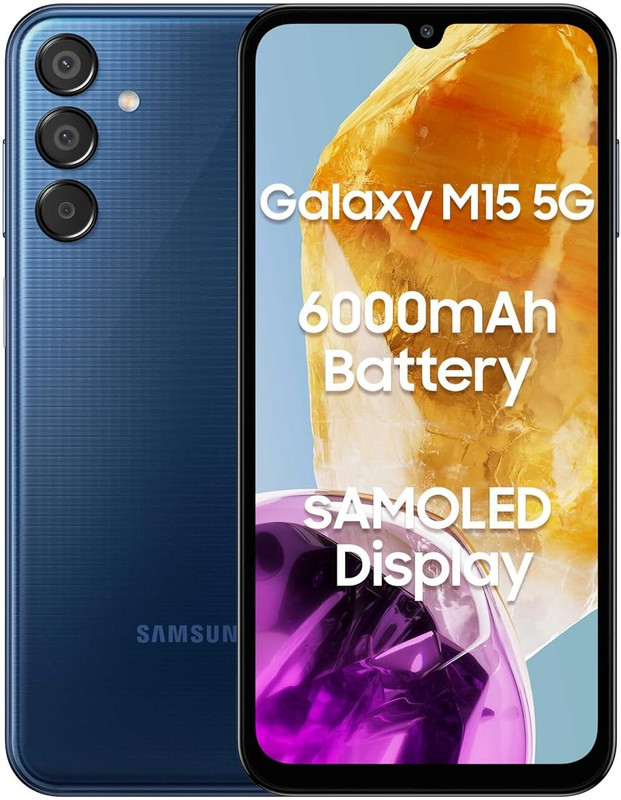 Samsung galaxy M15 5G (Blue Topaz, 128 GB)(8 GB RAM)