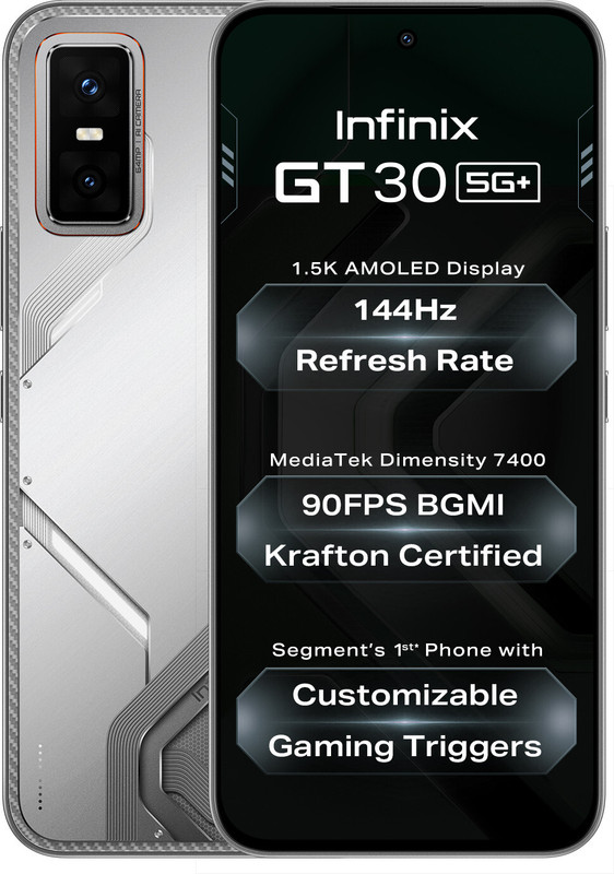 Infinix GT 30 5G+ Blade White 256 (Blade White, 256 GB)(8 GB RAM)