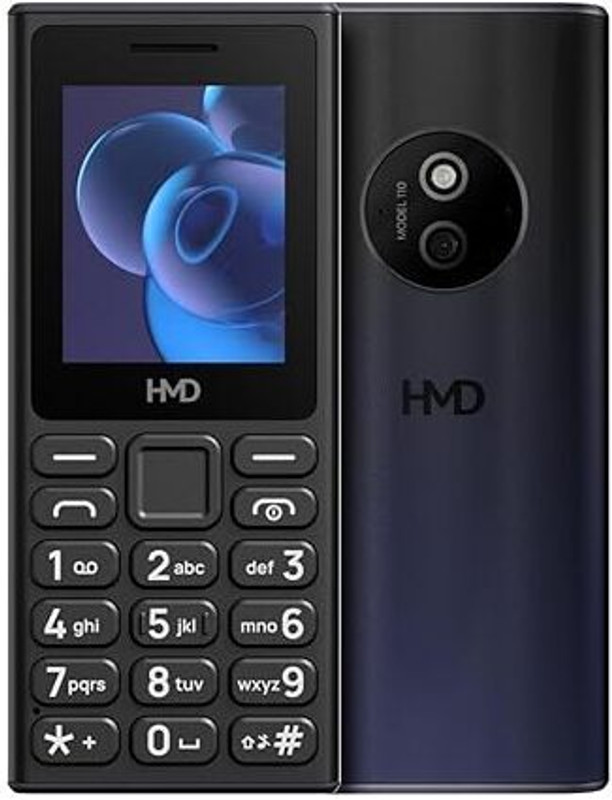 hmd 110 Dual Sim Keypad Phone with Built-in Scan & Pay UPI App(Black)