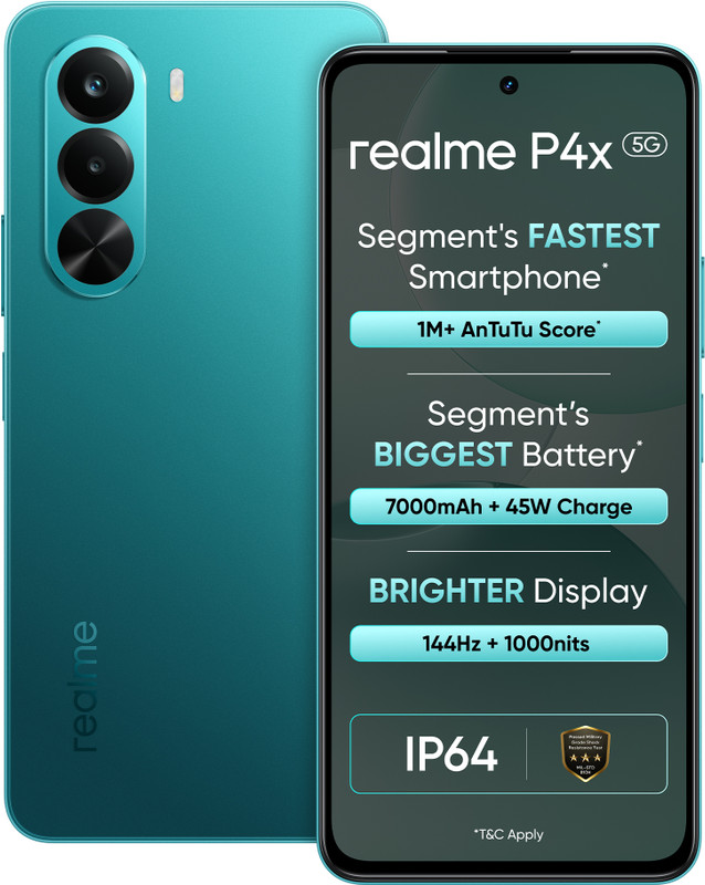 realme P4x 5G (Lake Green, 256 GB)(8 GB RAM)