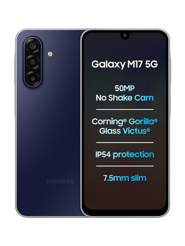 Samsung Galaxy M17 5G (6GB + 128GB, Sapphire Black)