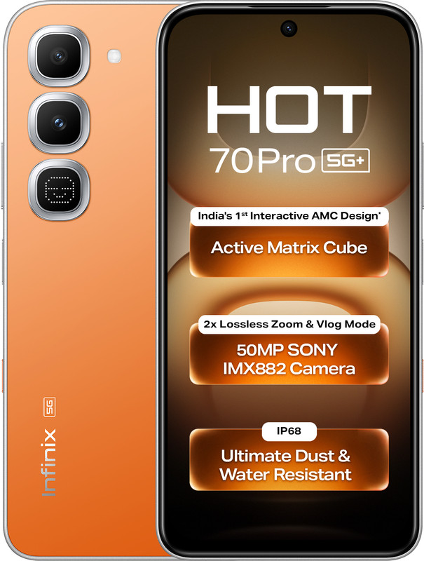 Infinix HOT 70 Pro 5G (6GB + 128GB, Thermo Orange)