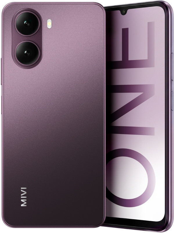 Mivi One 5G (Burgundy, 128 GB)(4 GB RAM)