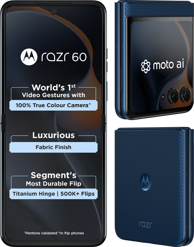 MOTOROLA Razr 60 (PANTONE Gibraltar Sea, 256 GB)(8 GB RAM)