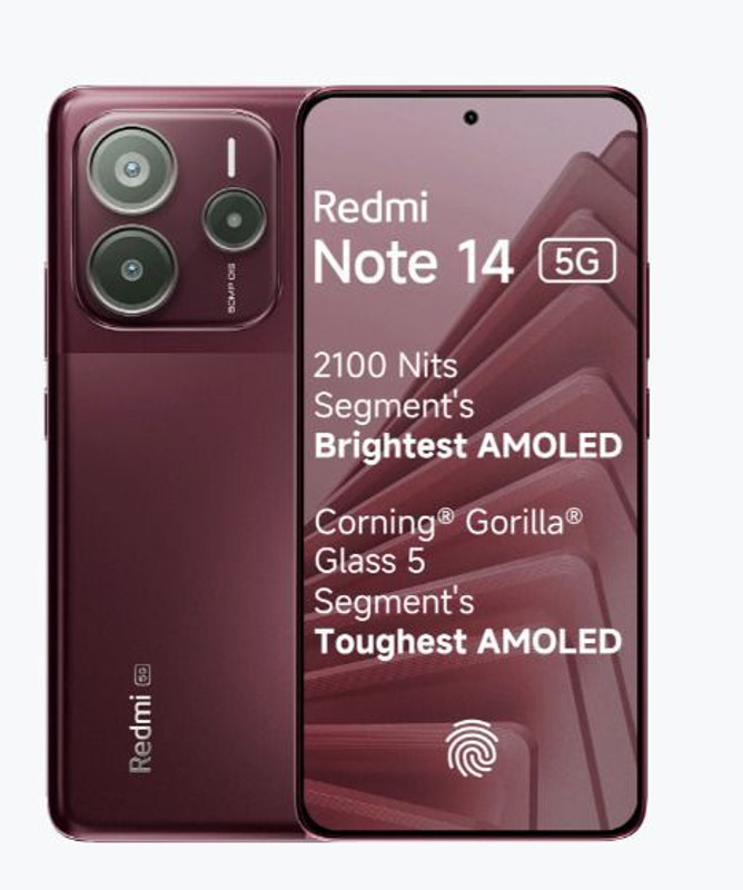 REDMI Note 14 5G (Crimson Art, 128 GB)(8 GB RAM)