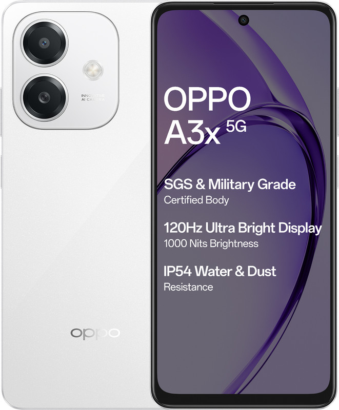 OPPO A3x 5G (Starlight White, 64 GB)(4 GB RAM)