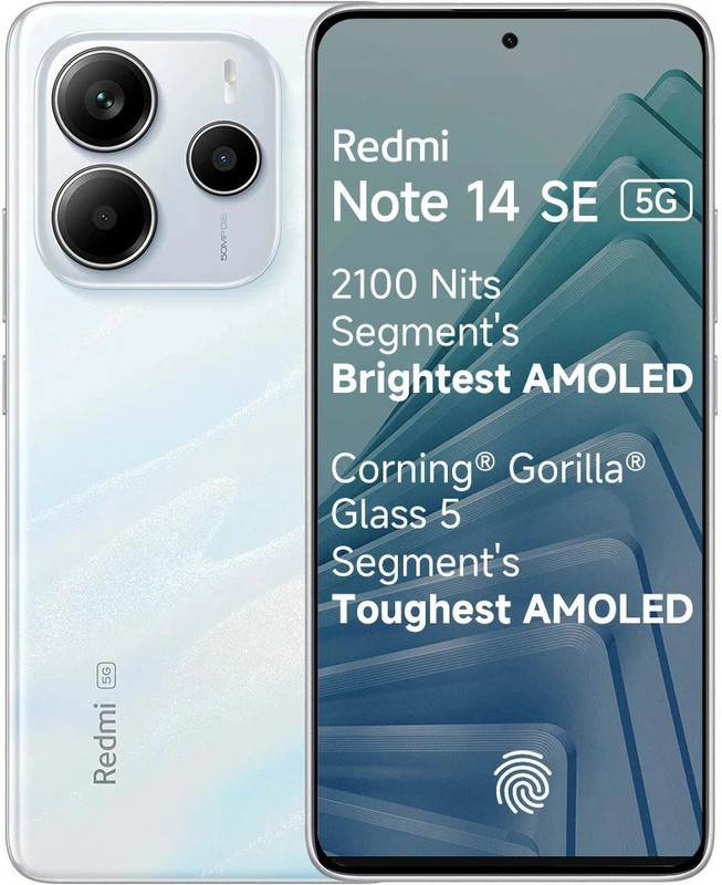 REDMI Note 14 SE 5G (Mystique White, 128 GB)(6 GB RAM)