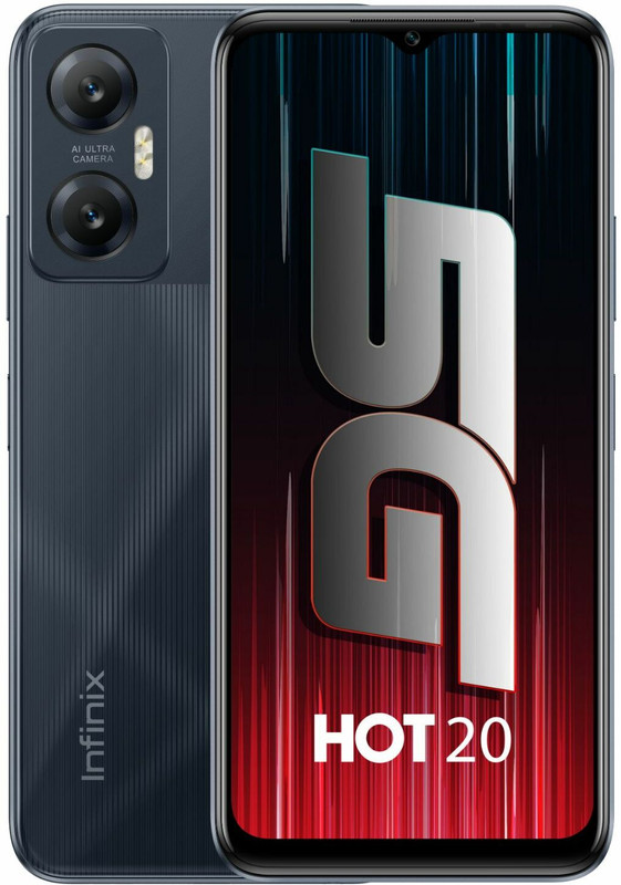Infinix Hot 20 5G (Racing Black, 128 GB)(6 GB RAM)