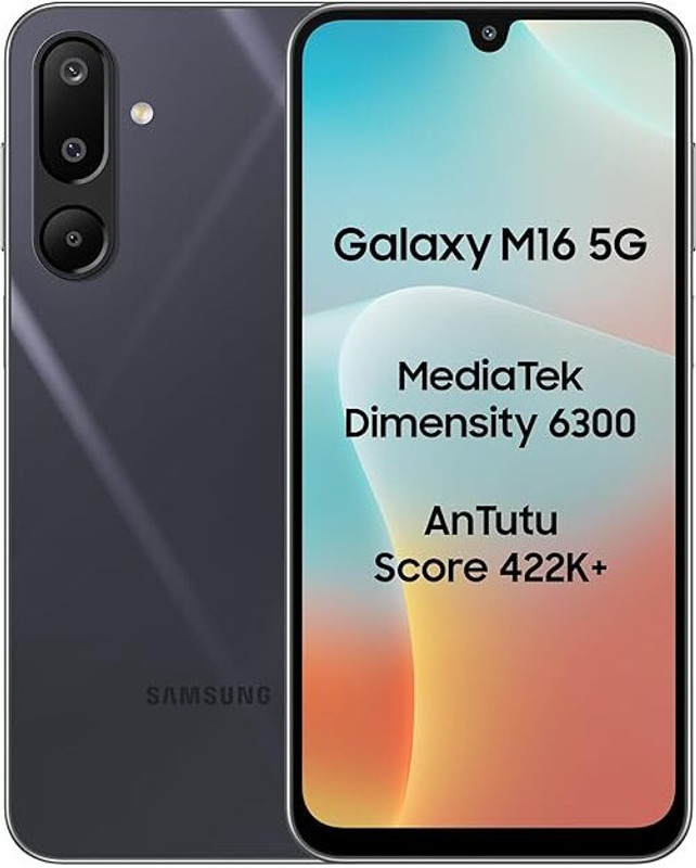 Samsung Galaxy M16 5G Mint, 4GB/128 GB | MediaTek Dimensity 6300 | AnTuTu Score 422K+ | Super Amoled Display | 25W Fast Charging