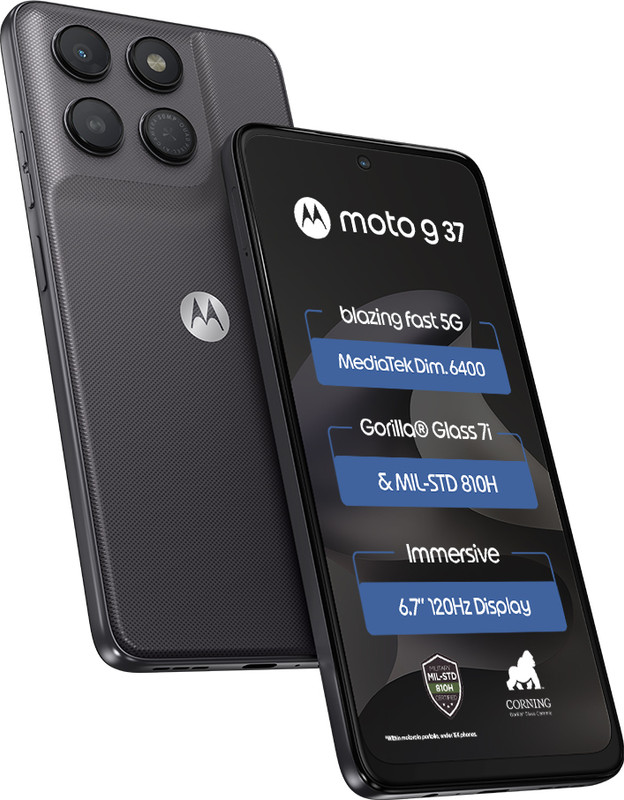 MOTOROLA g37 (PANTONE Impenetrable, 64 GB)(4 GB RAM)