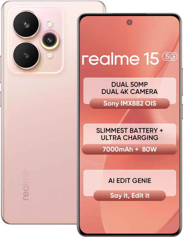 realme 15 5G (Silk Pink, 128 GB)(8 GB RAM)