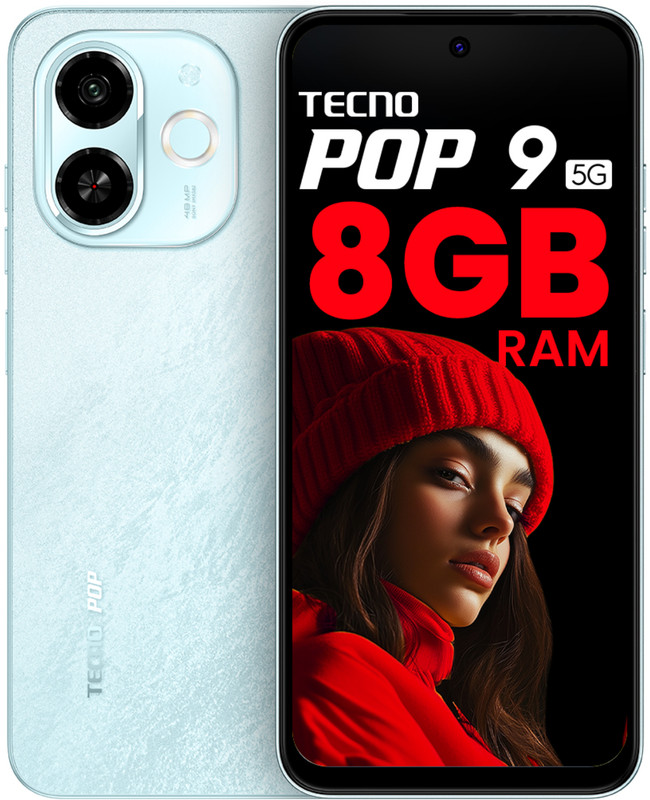 Tecno Pop 9 5G (Azure Sky, 64 GB)(4 GB RAM)