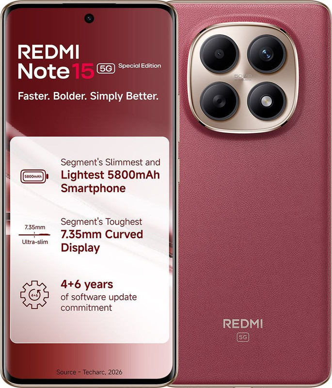 REDMI Note 15 SE 5G Snapdragon (Crimson Reserve, 128 GB)(6 GB RAM)