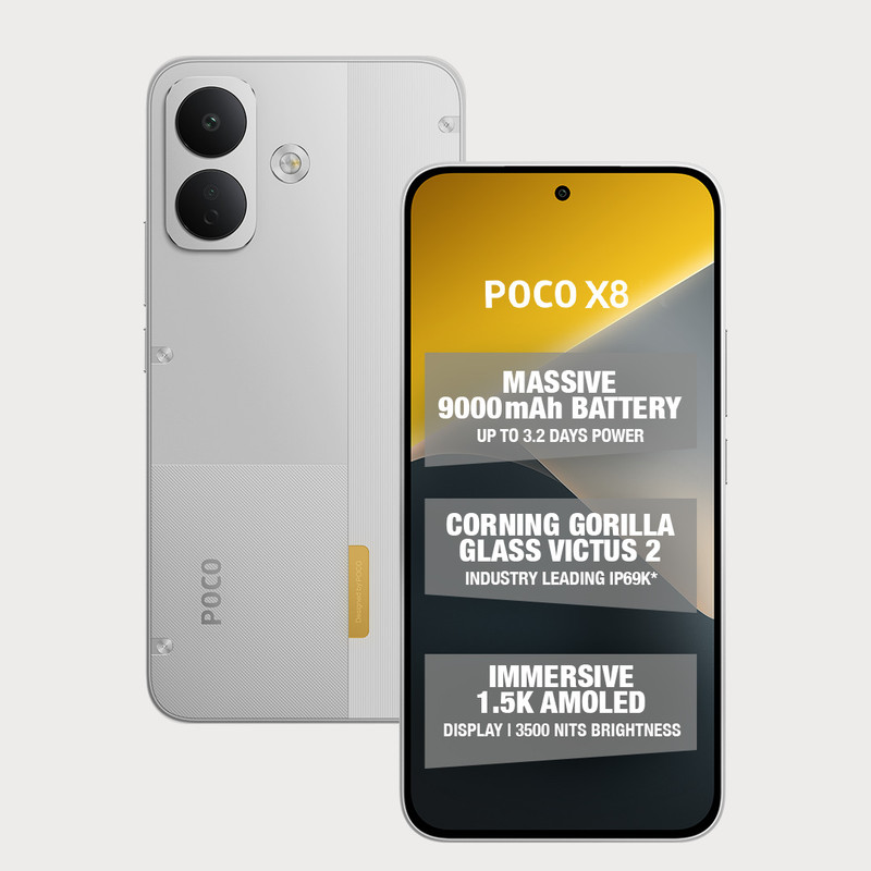 POCO X8 (Frost White, 128 GB)(6 GB RAM)