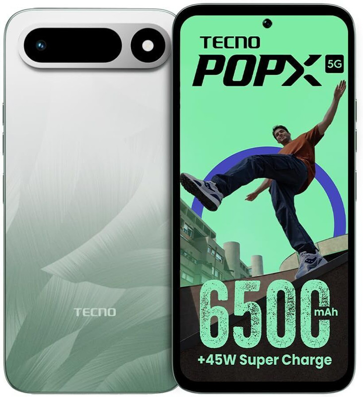 Tecno POP X 5G (Ripple Green, 128 GB)(6 GB RAM)