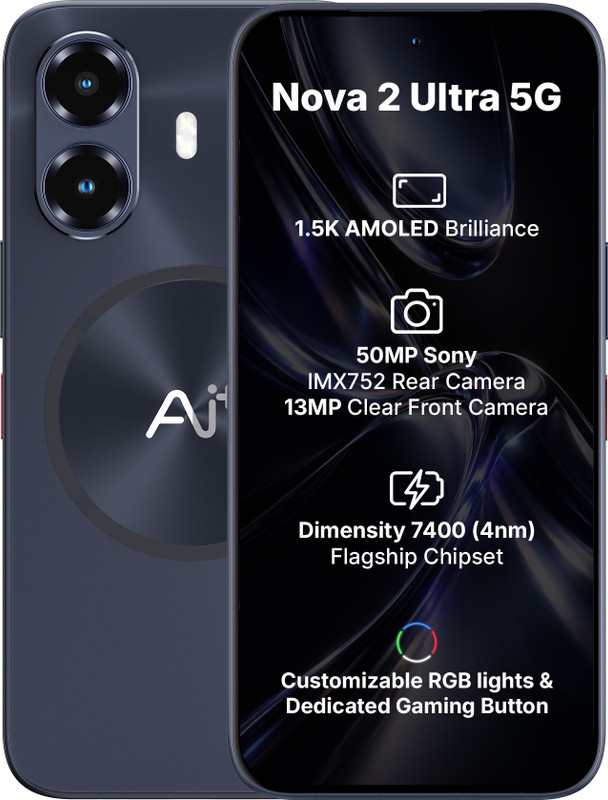 Ai+ Nova 2 Ultra 5G (Black, 128 GB)(6 GB RAM)