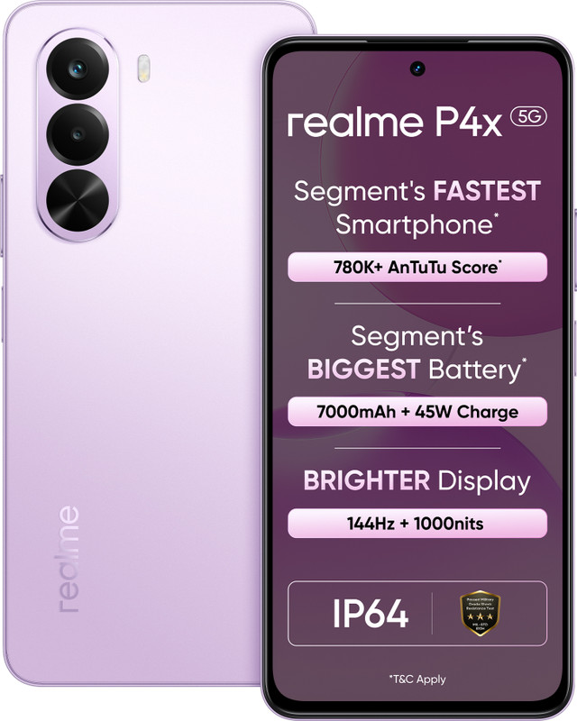 realme P4x 5G (Elegant Pink, 128 GB)(8 GB RAM)
