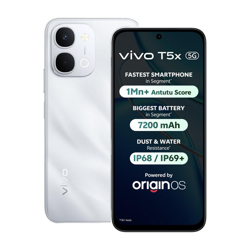 vivo T5x 5G (Star Silver, 128 GB)(6 GB RAM)