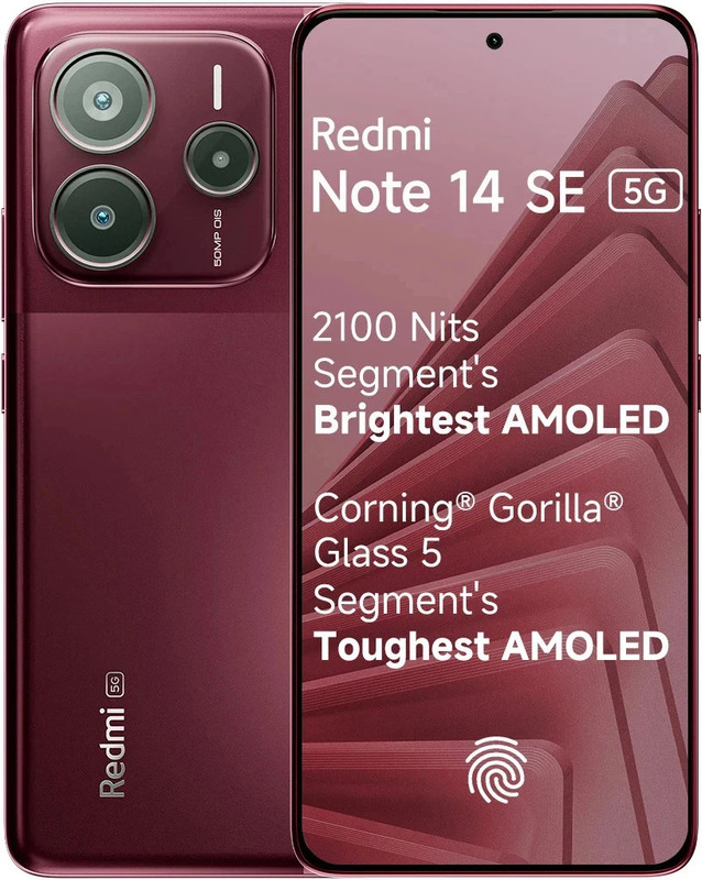 REDMI Note 14 SE 5G (Crimson Art, 128 GB)(6 GB RAM)