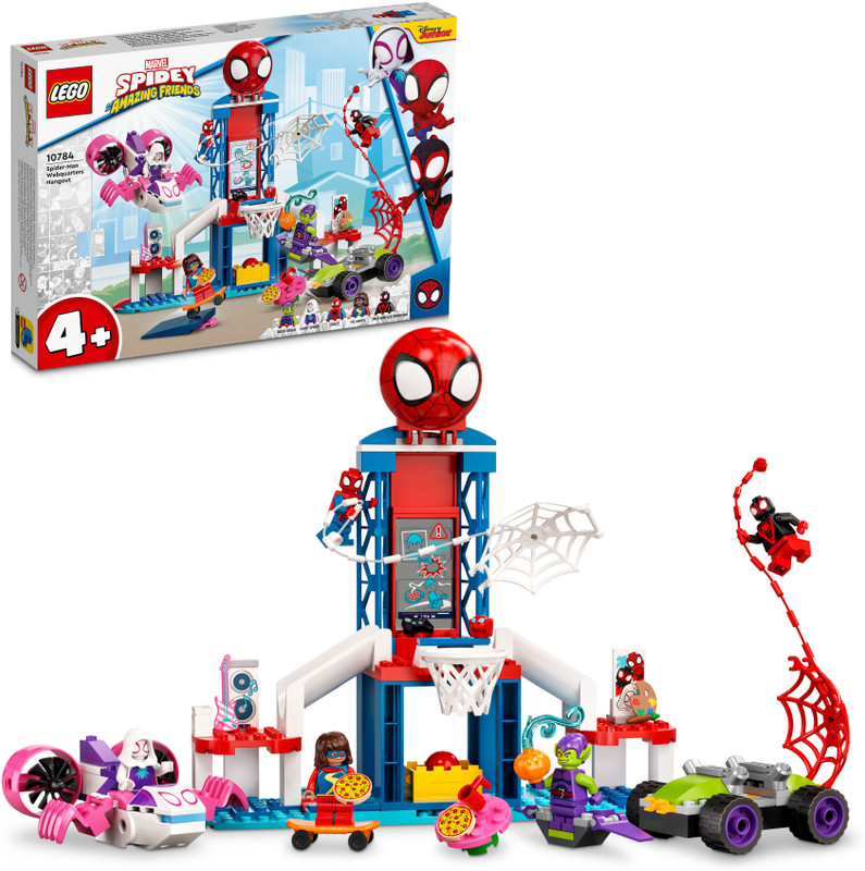 LEGO Spidey & His Amazing Friends : Spider-Man Webquarters Hangout (155 Blocks) Model Building Kit