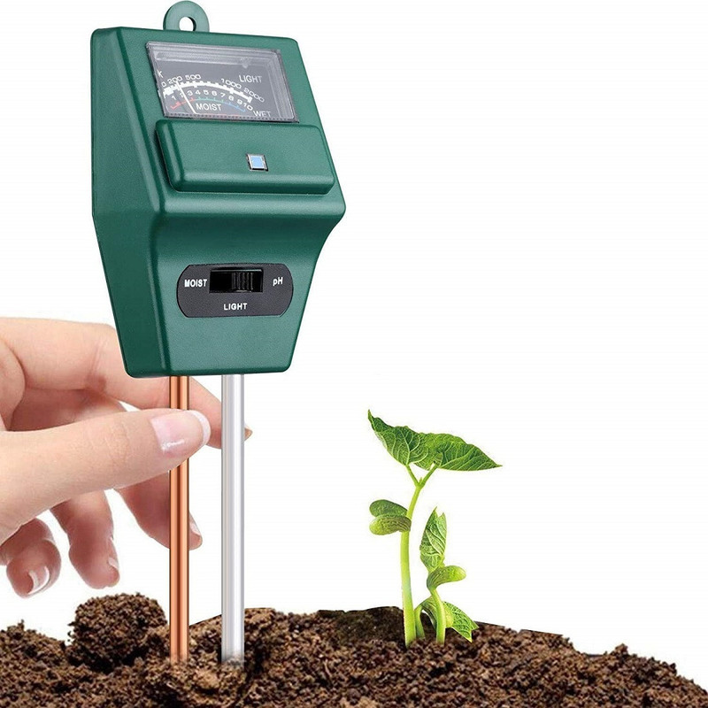 GoodsBazaar Soil Test Kit, 3-in-1 Soil Tester pH Moisture Meter Plant Moisture Meter Light, PH ( No Battery Required ) All-in-One Digital Moisture Measurer(6 mm)