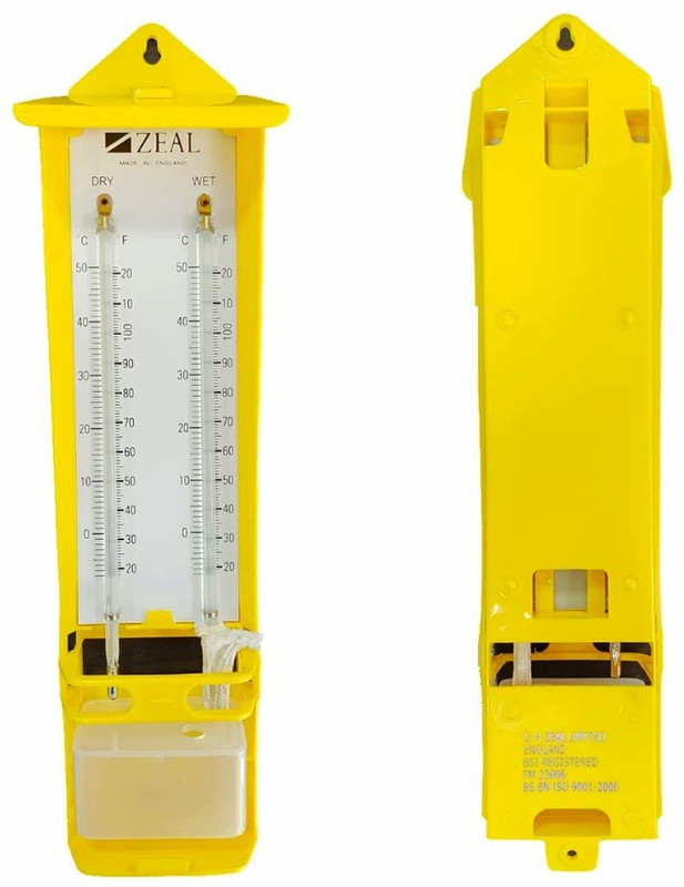 BALRAMA PSYCHROMETER -20° to 50°C Wet & Dry Bulb Hygrometer Humidity Temperature Meter Tester Wall Room Thermometer Zeal Indoor/Outdoor Temperature and Humidity Meter All-in-One Analog Moisture Measurer(10 mm)