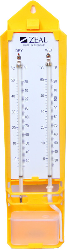 BALRAMA Wet and Dry Bulb Hygrometer with Hygrometric Tables All-in-One Analog Moisture Measurer(40 mm)