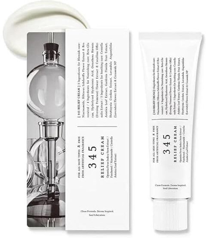 TRINGDOWN 345 Relief Cream, Daily Face Moisturizer, Blemish Relief Care All-in-One Analog Moisture Measurer(0 mm)