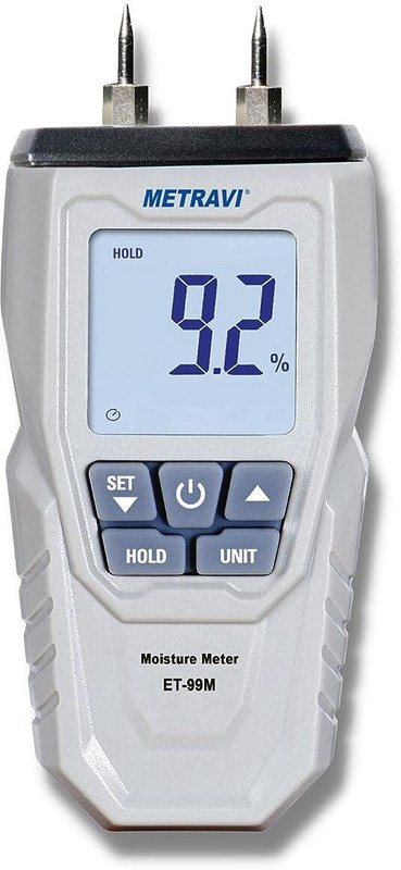 Metravi ET-99M-Moisture ET-99M Digital Moisture Meter Pin-typefor wood, sawn timber All-in-One Digital Moisture Measurer(1 mm)