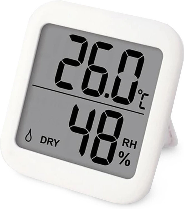 FreshDcart Digital Thermo Hygrometer with LCD Screen Humidity Monitor for House and Office Temperature & Humidity Display, Smiley Symbol, Foldable Stand All-in-One Digital Moisture Measurer(15 mm)
