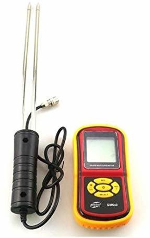 BHI RT640 Grain Moisture Meter Digital Grain Moisture Meter GM640 RT640 with Large LCD Display Grain Tester Pin-Type Digital Moisture Measurer(30 mm)