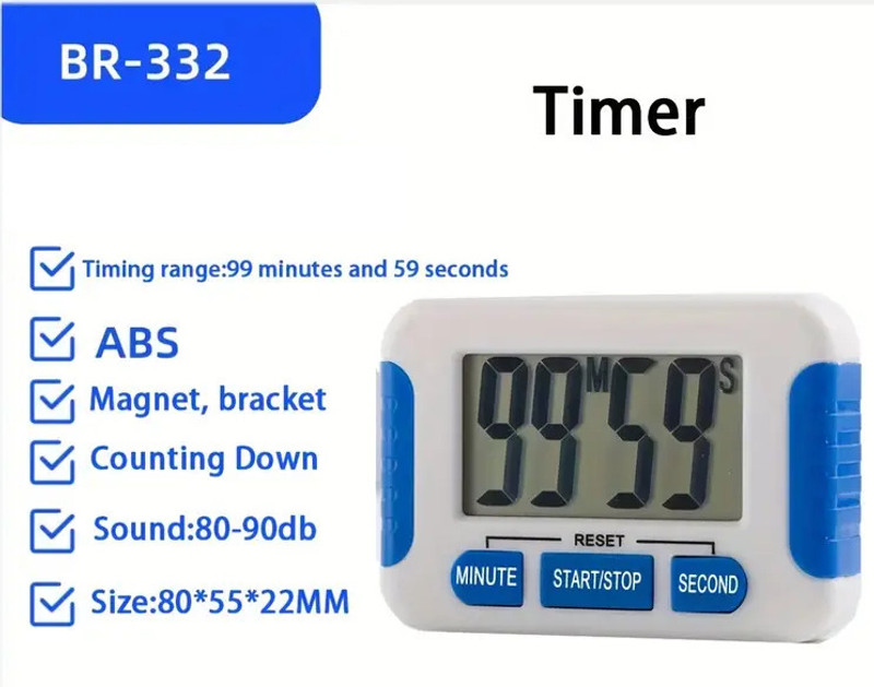 GoodBazaar Digital Alarm Thermometer RT-608 With Led Alarm Indicator Light Magnetic Back Digital Led Alarm Thermometer C608 / RT608 Temperature Meter Indoor / Outdoor Electronic Weather Monitor Highest Lowest Temperature Alarm With External Probe Sensor & Built-In Detector Pin-Type Digital Moisture