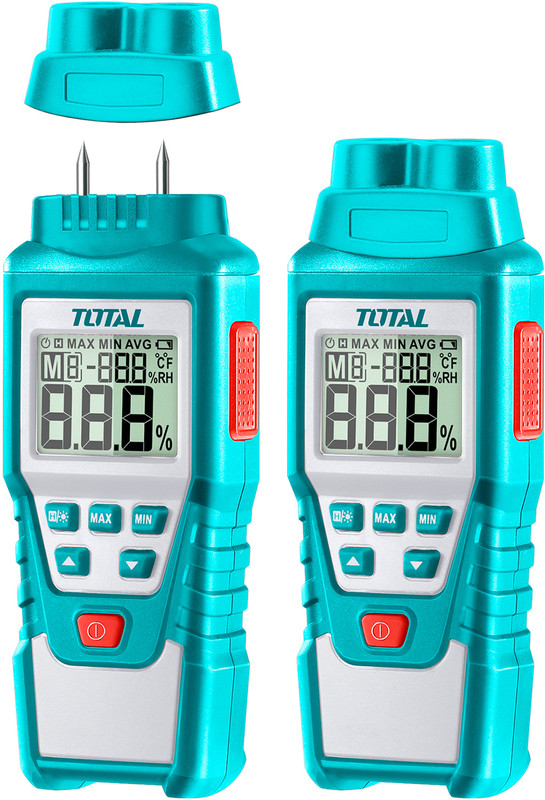 TOTAL TETWM01 Wood Moisture Meter Pin-Type Digital Moisture Measurer(6 mm)