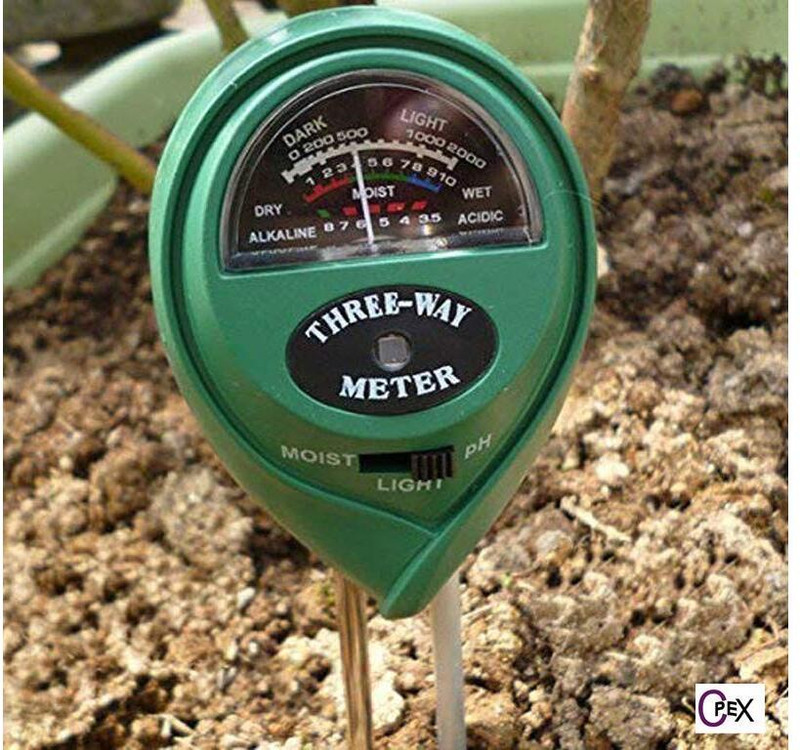 Kankodo THERMOHYDROMETER SOIL ROUND All-in-One Analog Moisture Measurer(15 mm)